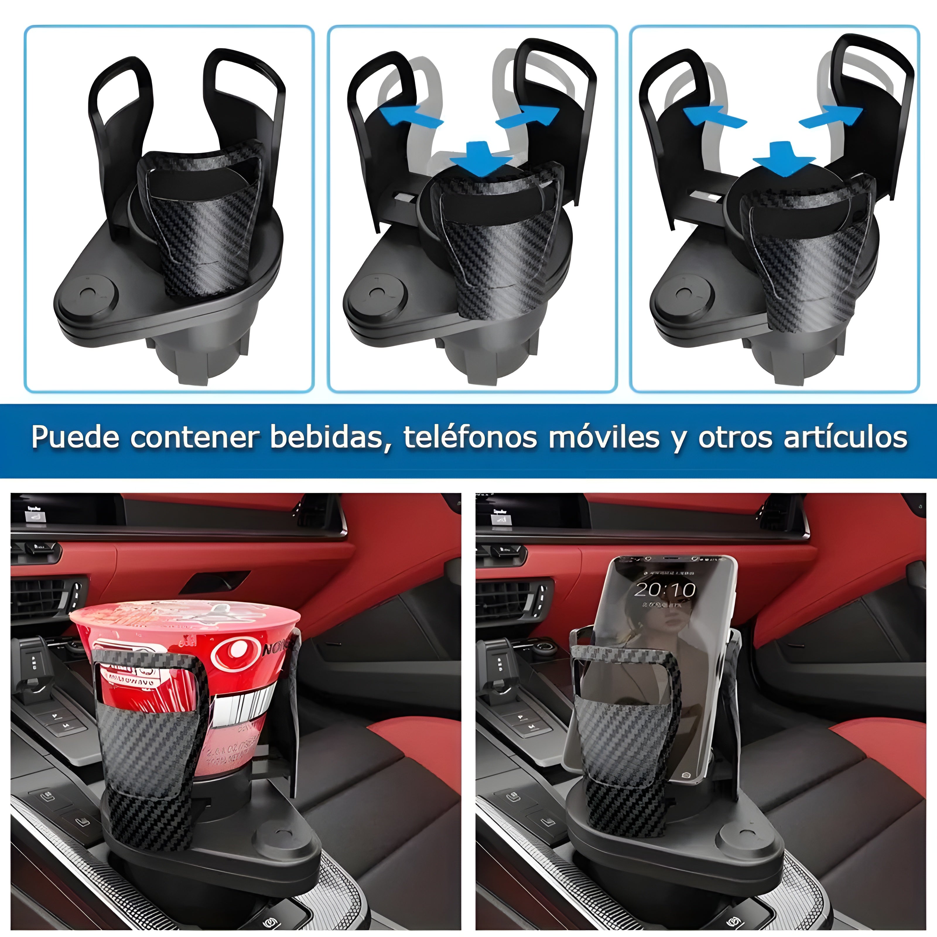 Portavasos ajustable para carro – Envío a toda Venezuela – NQLN Store