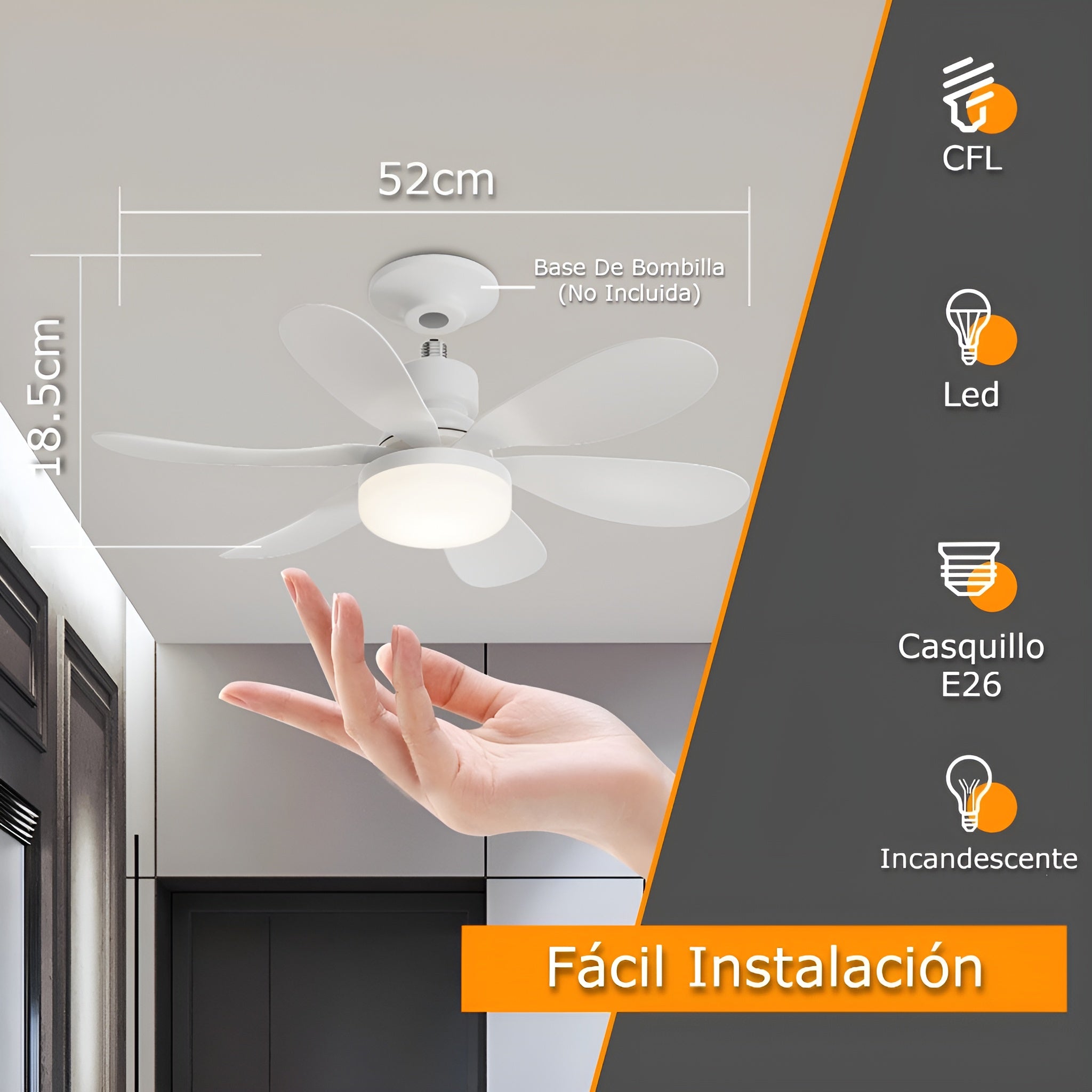 Ventilador de luz con control remoto – Presentación del producto – Comprar en NQLN Store