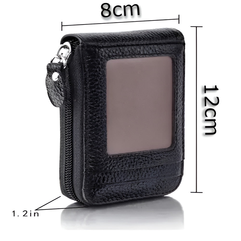 Cartera Portatarjetas con Cremallera – Vista detalle del producto – NQLN Store