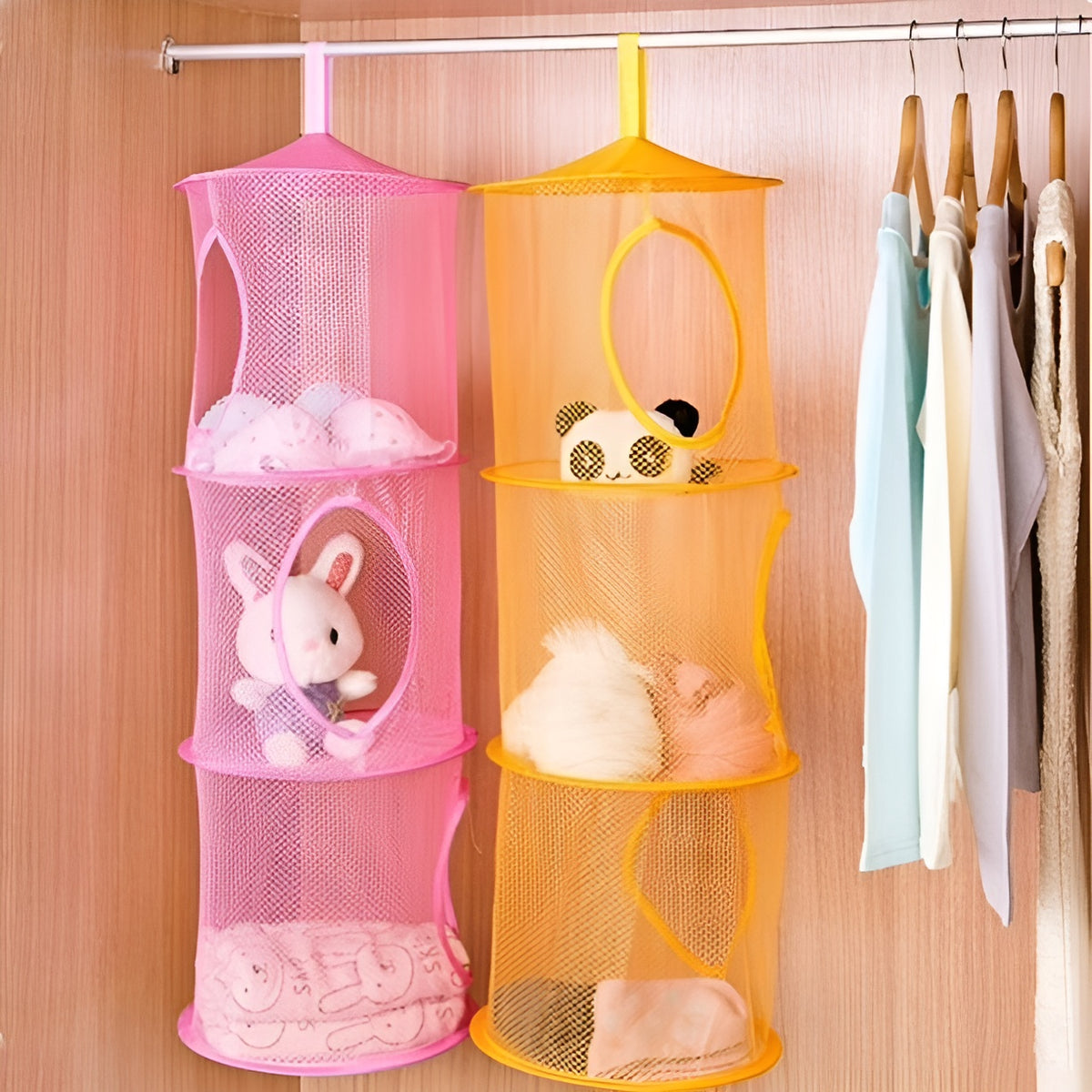 Organizador malla colgante 3 niveles