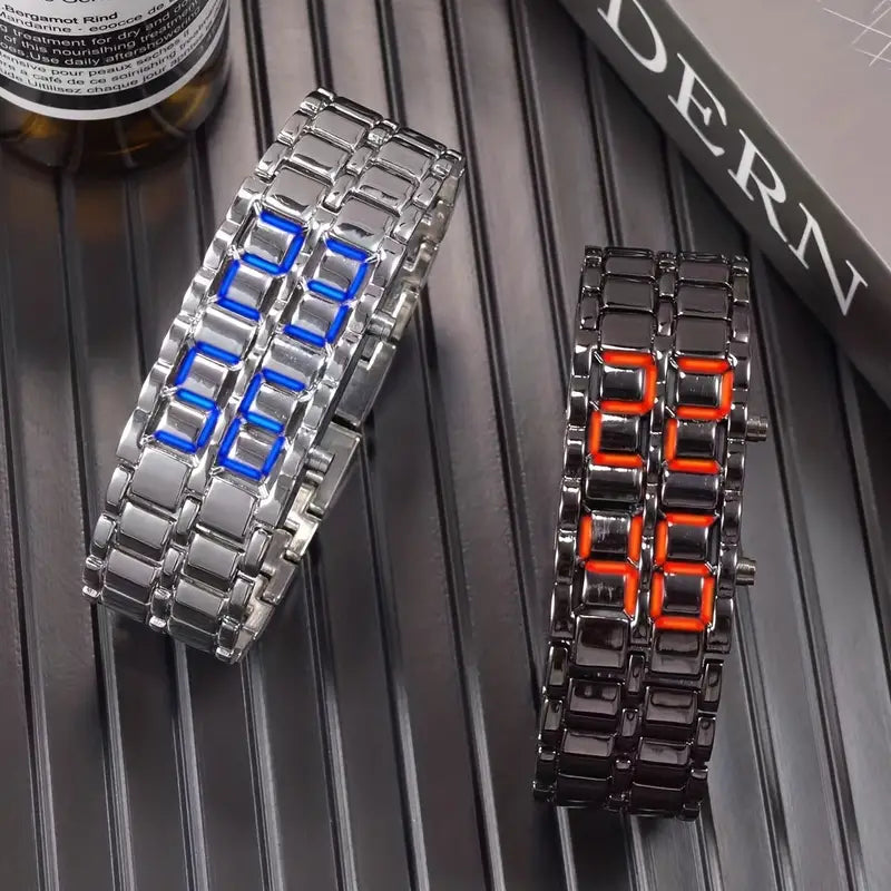 Reloj de pulsera digital creativo para mujeres y hombres – Vista adicional – Disponible en NQLN Store Venezuela