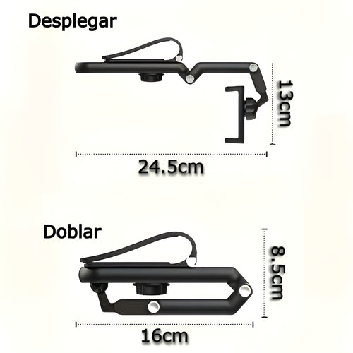 Soporte de teléfono para visera giratoria de 1080°