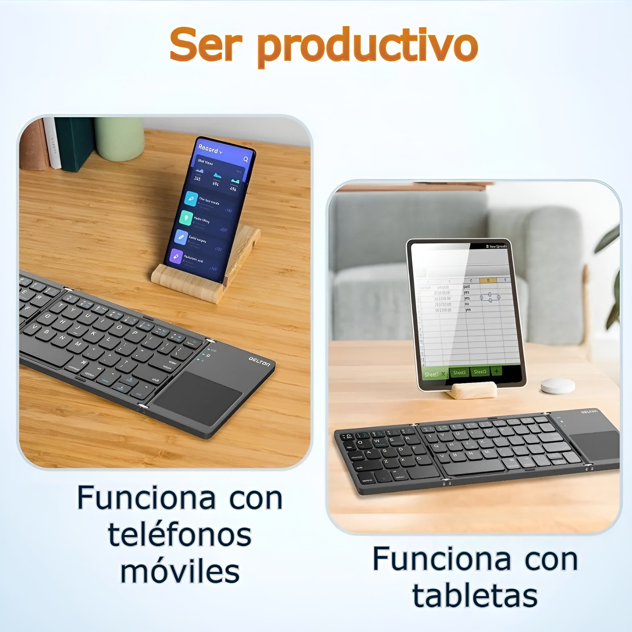 Mini Teclado Plegable con Bluetooth – Comprar al mejor precio en NQLN Store Venezuela