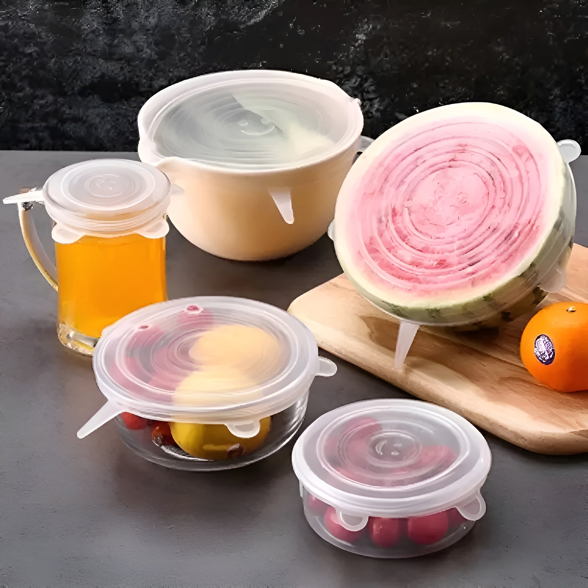 Tapas adaptables de silicona (Pack de 6) – Detalle de calidad y acabado – NQLN Store