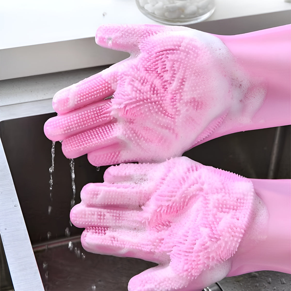 Guantes de silicona para lavar platos – Comprar al mejor precio en NQLN Store Venezuela