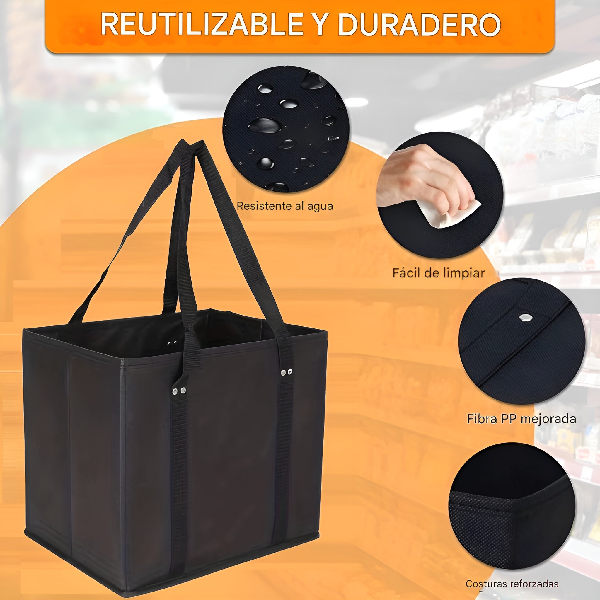 Bolsa de compra plegable – Comprar en Caracas, Margarita y toda Venezuela – NQLN Store