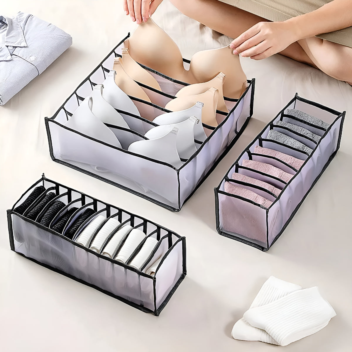 Organizadores de ropa interior (Pack de 3) – Comprar al mejor precio en NQLN Store Venezuela