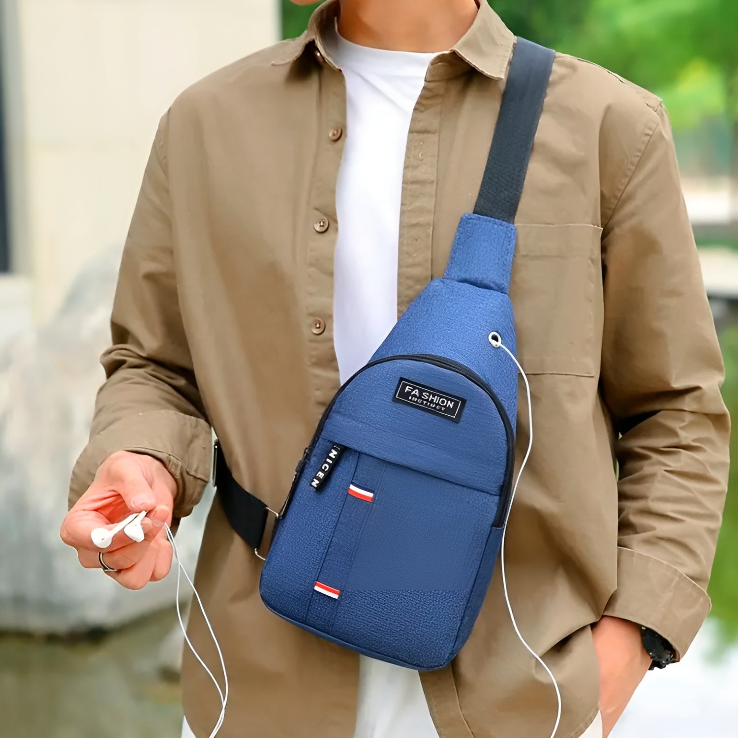 Bolso de Pecho Compacto y Resistente – Detalle de calidad y acabado – NQLN Store