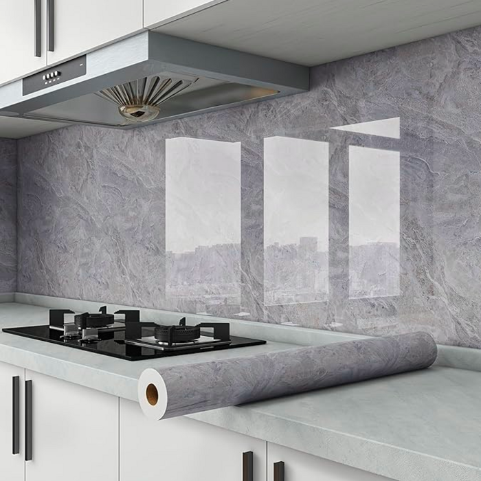 Papel tapiz 3D de mármol impermeable para cocina – Tienda online NQLN Store Venezuela