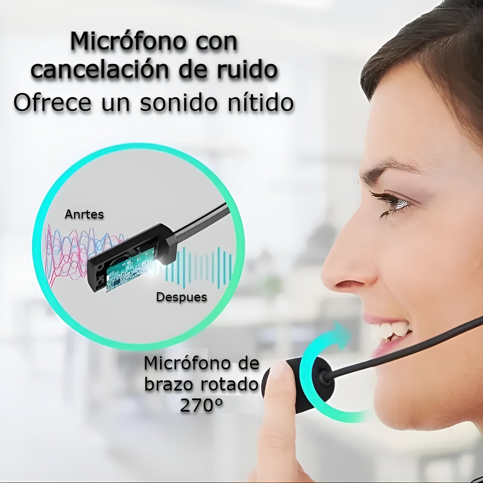 Auriculares USB con microfono para computadora para callcenter – Comprar al mejor precio en NQLN Store Venezuela
