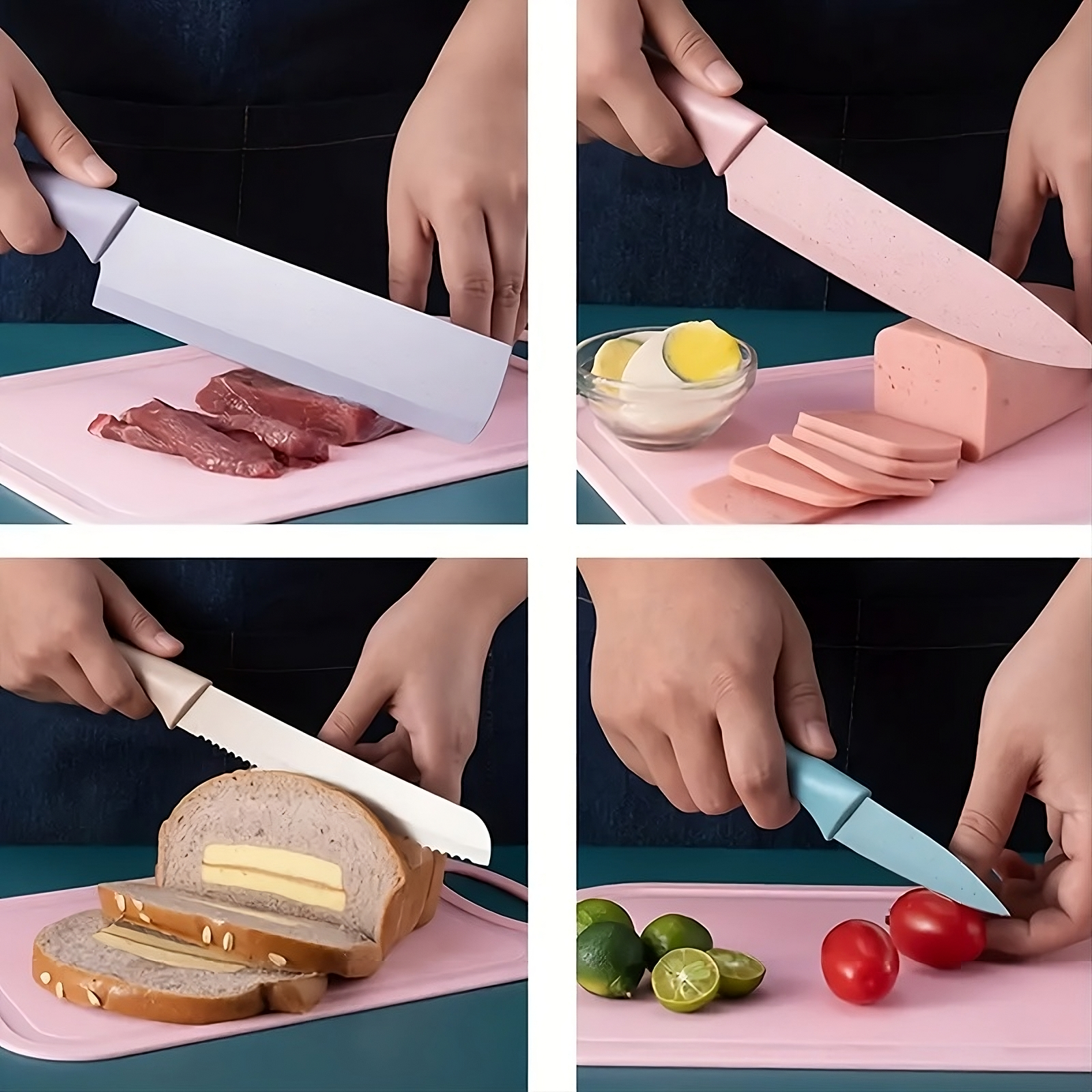 Juego de 6 cuchillos coloridos para cocina – Al mejor precio en NQLN Store Caracas y Margarita