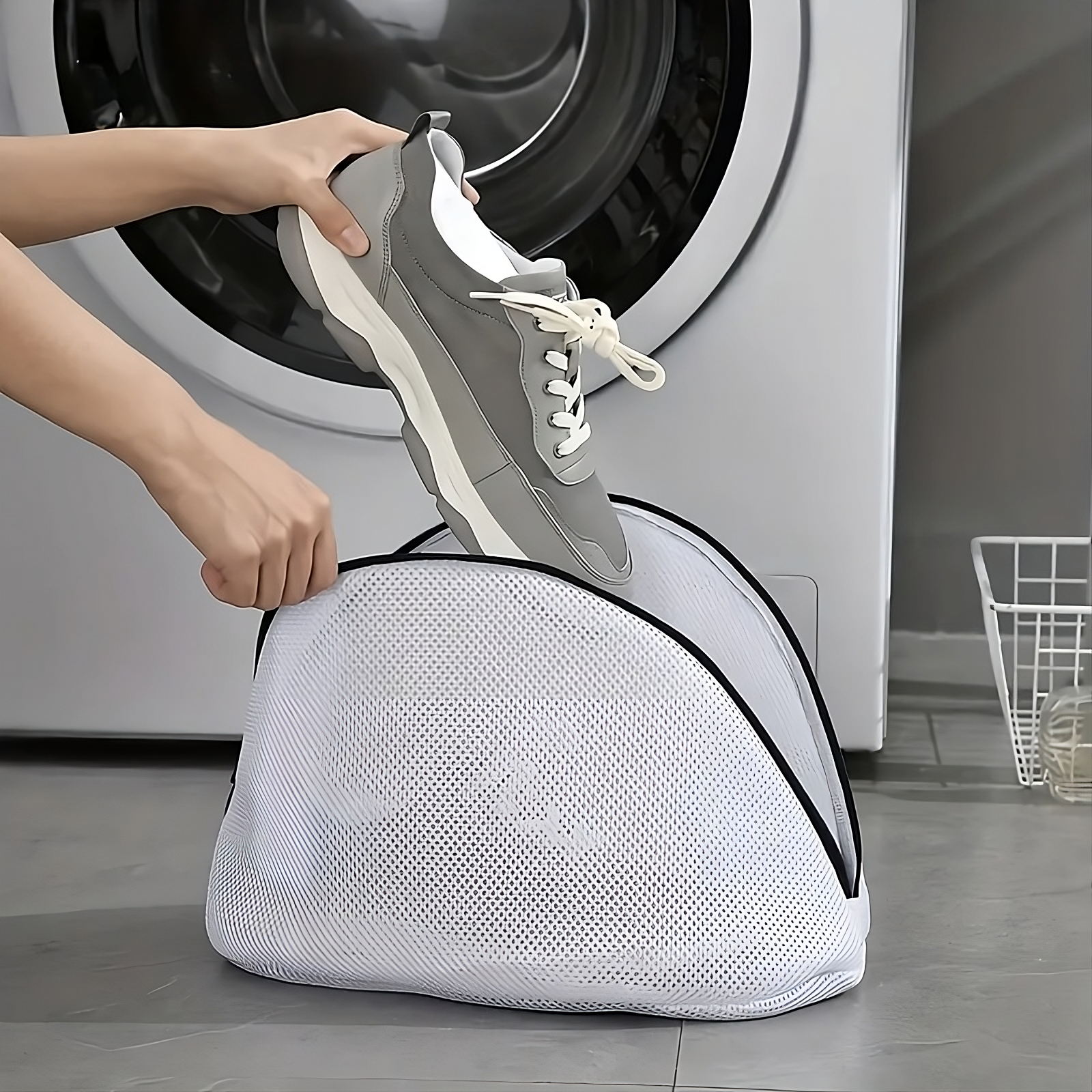Bolsa de lavandería de malla – Vista detalle del producto – NQLN Store