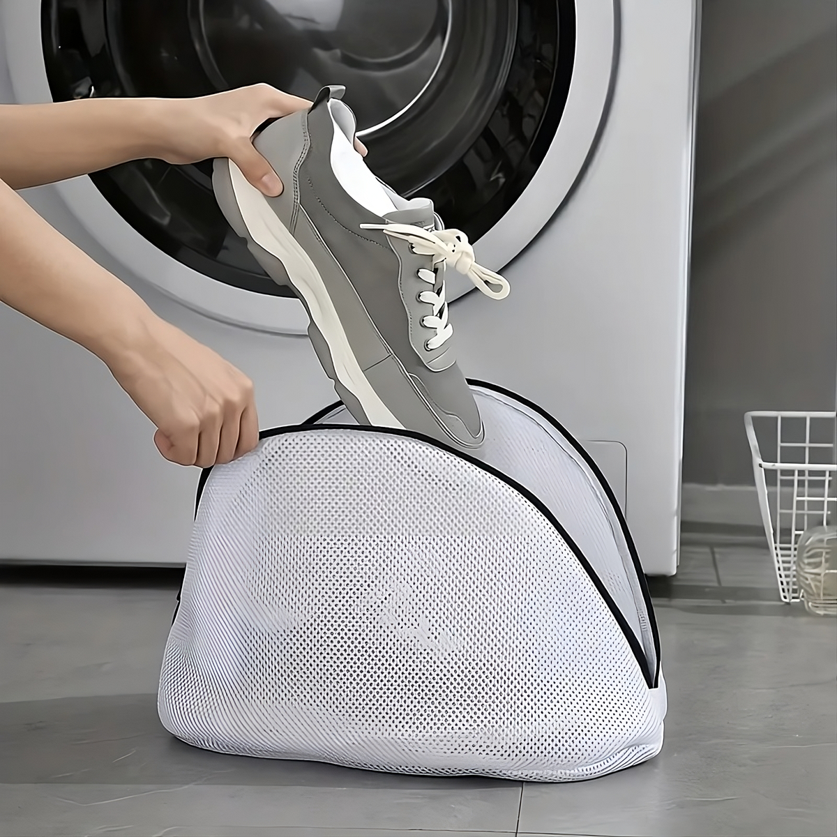 Bolsa de lavandería de malla – Vista detalle del producto – NQLN Store