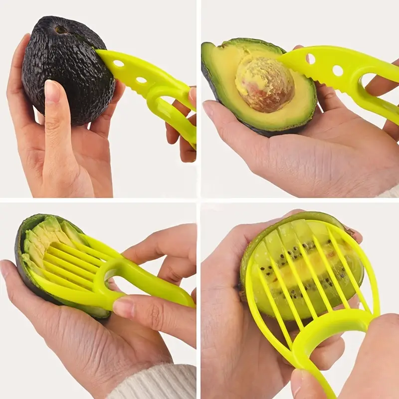 Cortador multifuncional de aguacate – Vista adicional – Disponible en NQLN Store Venezuela