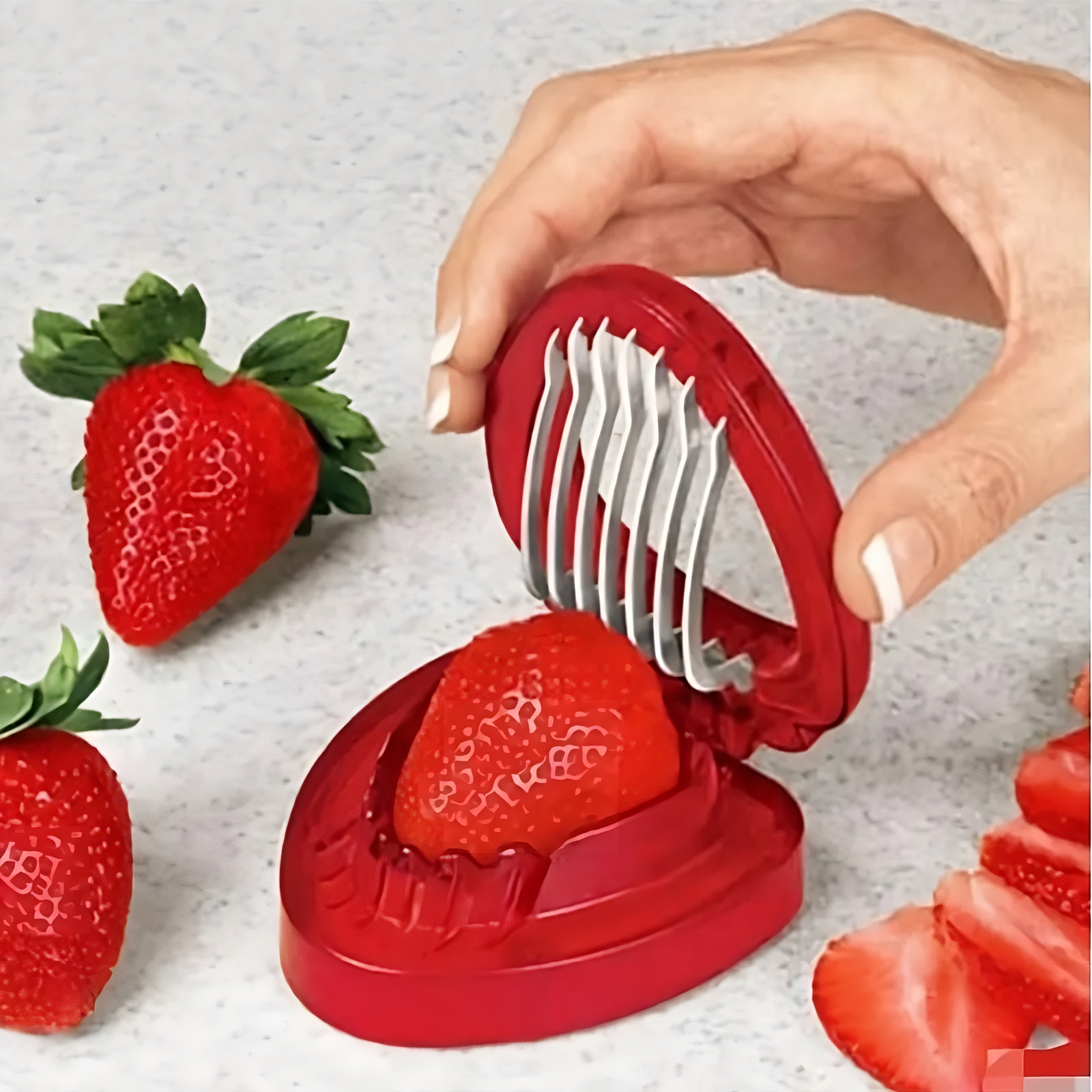 Cortador de fresas de acero inoxidable – Presentación del producto – Comprar en NQLN Store
