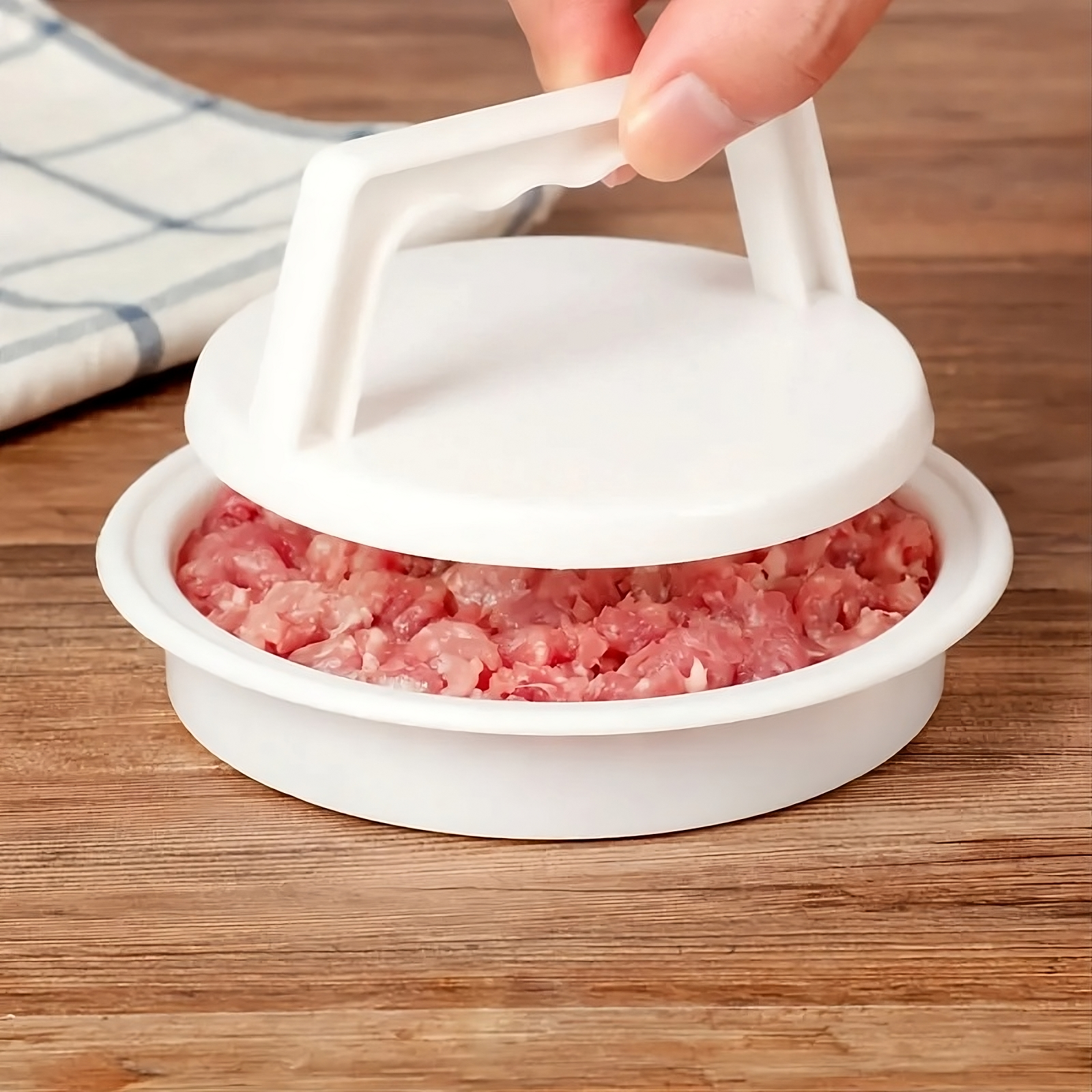 Herramienta de molde de carne de hamburguesa para cocina – Detalle de calidad y acabado – NQLN Store