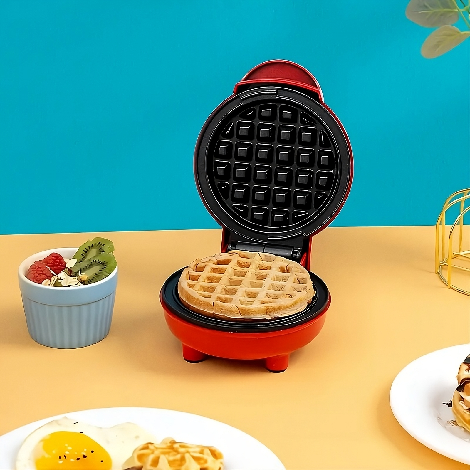 Mini maquina para hacer waffles – Detalle y presentación – NQLN Store Venezuela