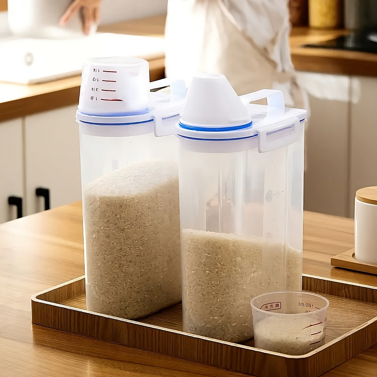 Recipientes  botella plástica para Arroz o Cereal – Vista detalle del producto – NQLN Store