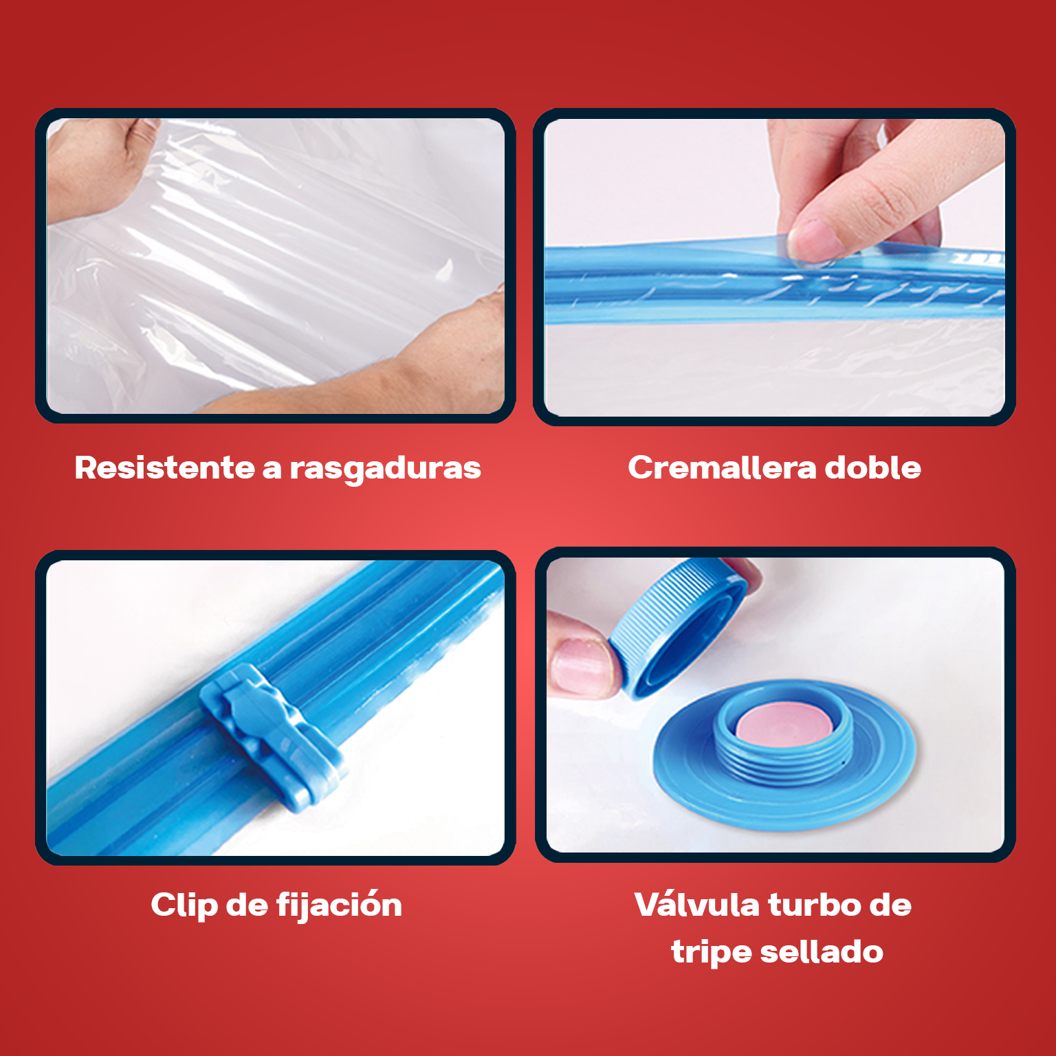 Bolsas de Almacenamiento al vacio Vauli (20 bolsas + bomba extraccion de aire) – Vista adicional – Disponible en NQLN Stor...