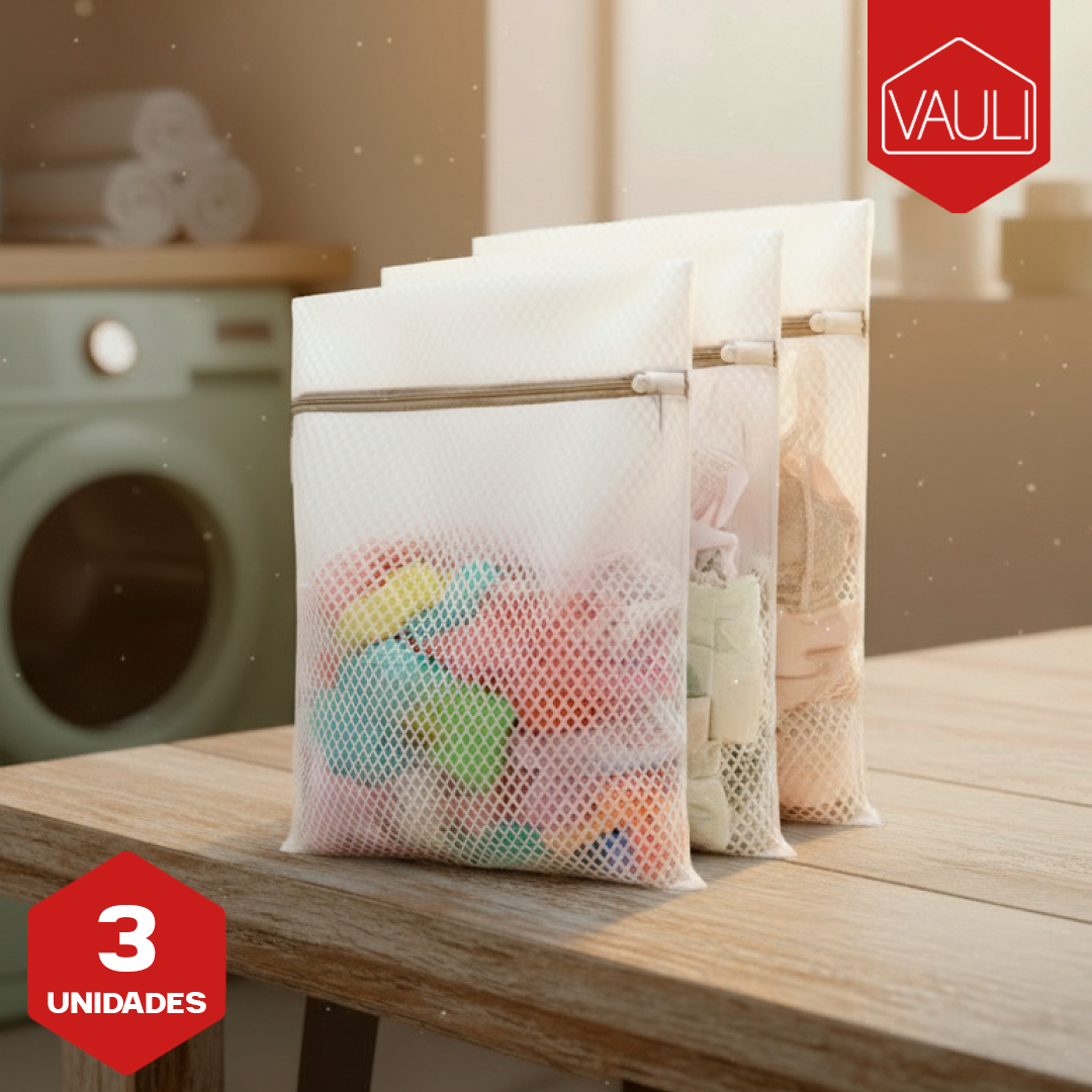 Bolsas para ropa delicada lavanderia Vauli 3 unidades – NQLN Store Venezuela, tienda online con envío a todo el país