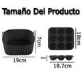 Cesta de Silicona Para Freidora De Aire Cuadrada – Vista detalle del producto – NQLN Store