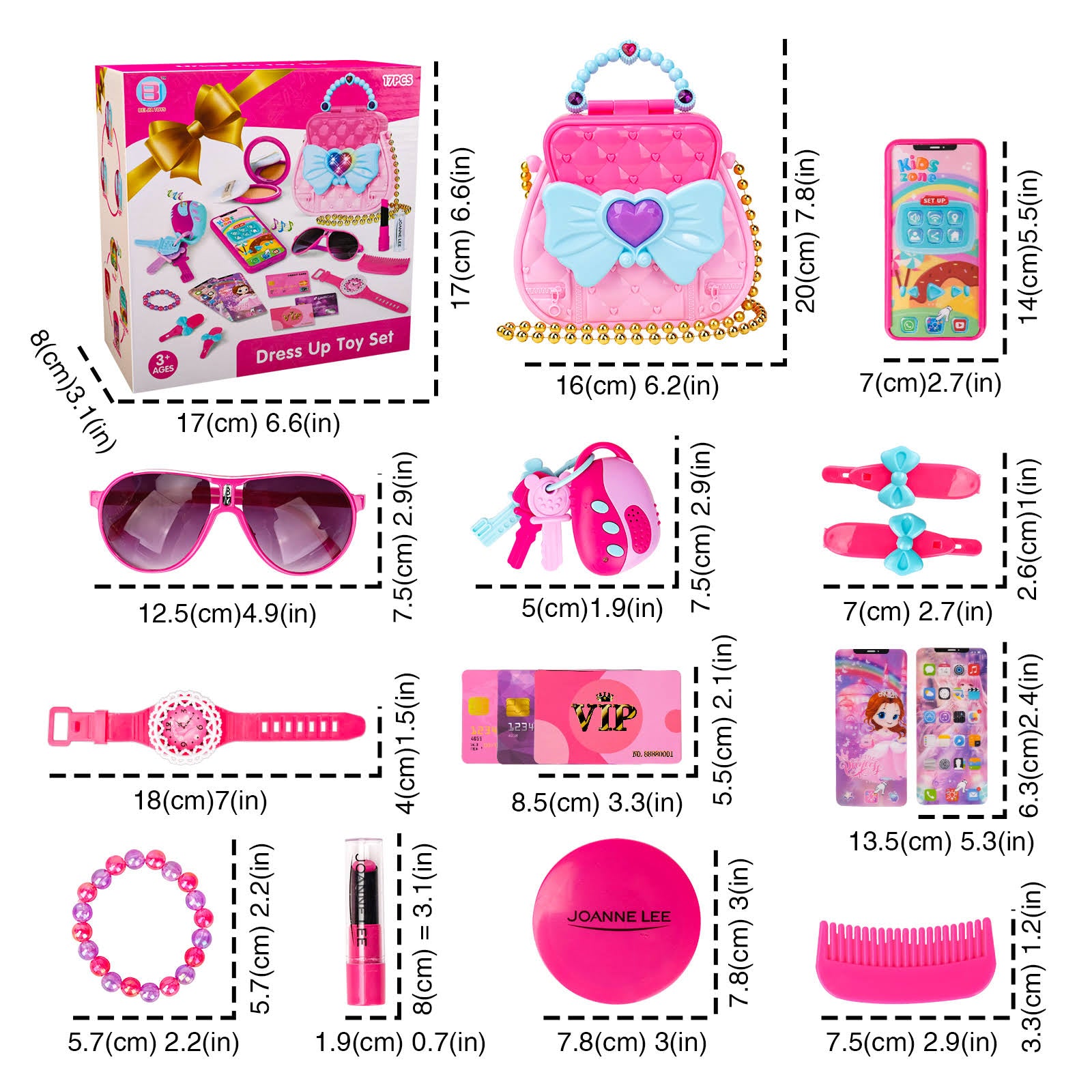 Cartera para ninas de 17 piezas – Comprar al mejor precio en NQLN Store Venezuela