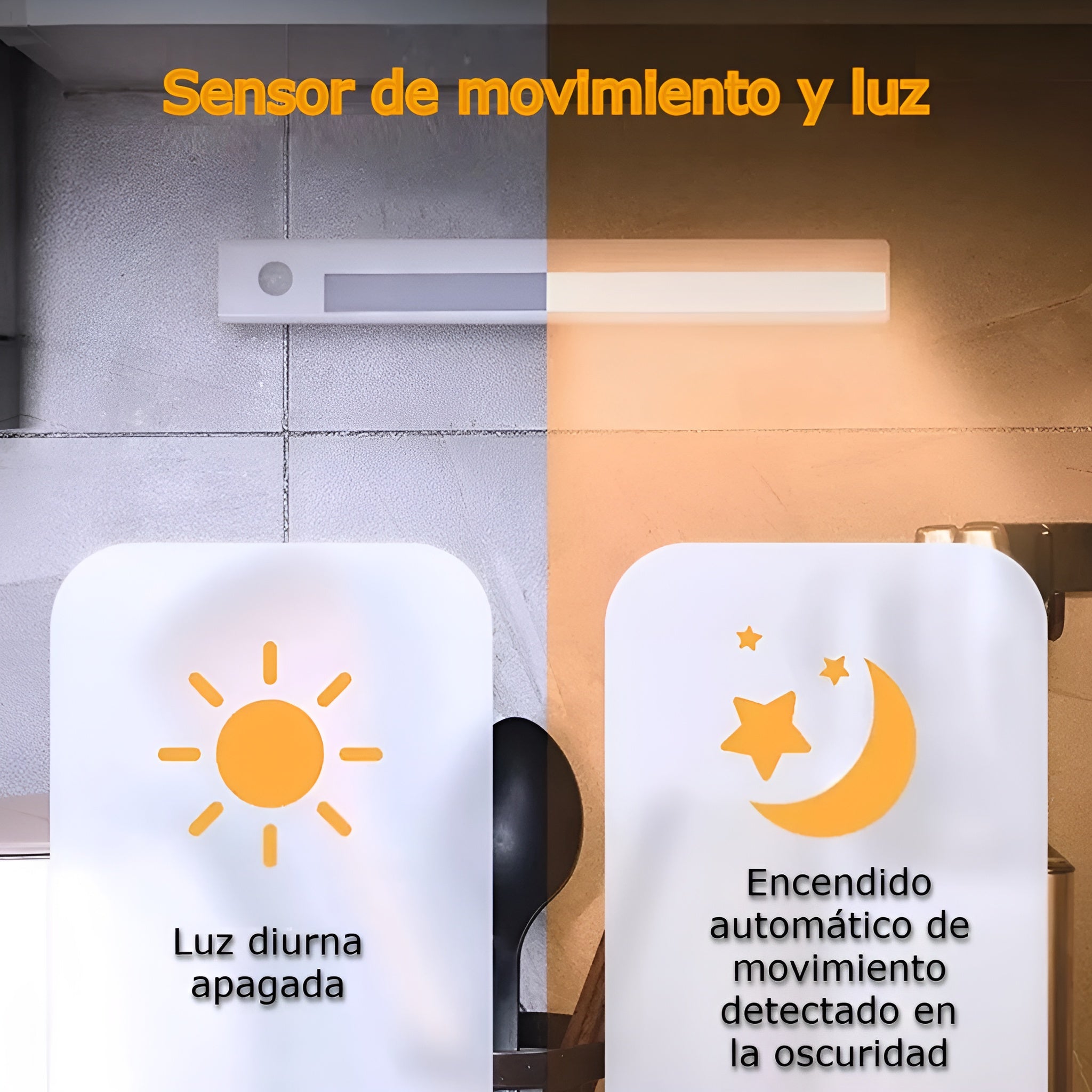Lampara Rectangular con Sensor de Movimiento Recargable – Envío a toda Venezuela – NQLN Store