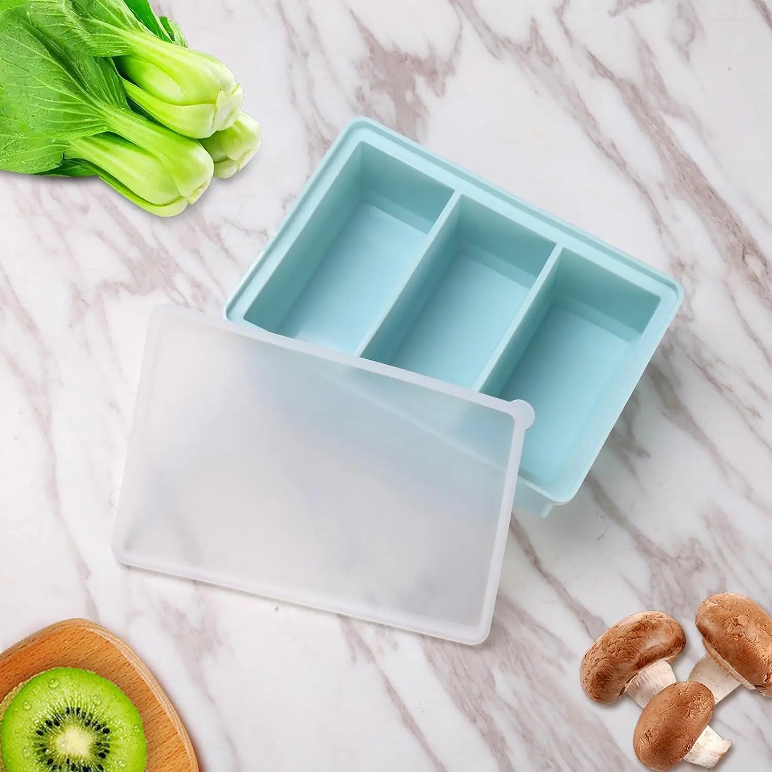 Molde rectangular para cubitos de hielo de silicona – Comprar al mejor precio en NQLN Store Venezuela