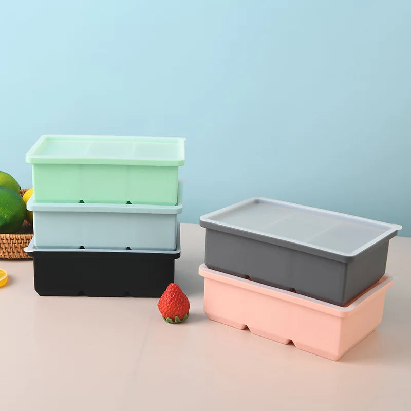Molde rectangular para cubitos de hielo de silicona – Comprar al mejor precio en NQLN Store Venezuela