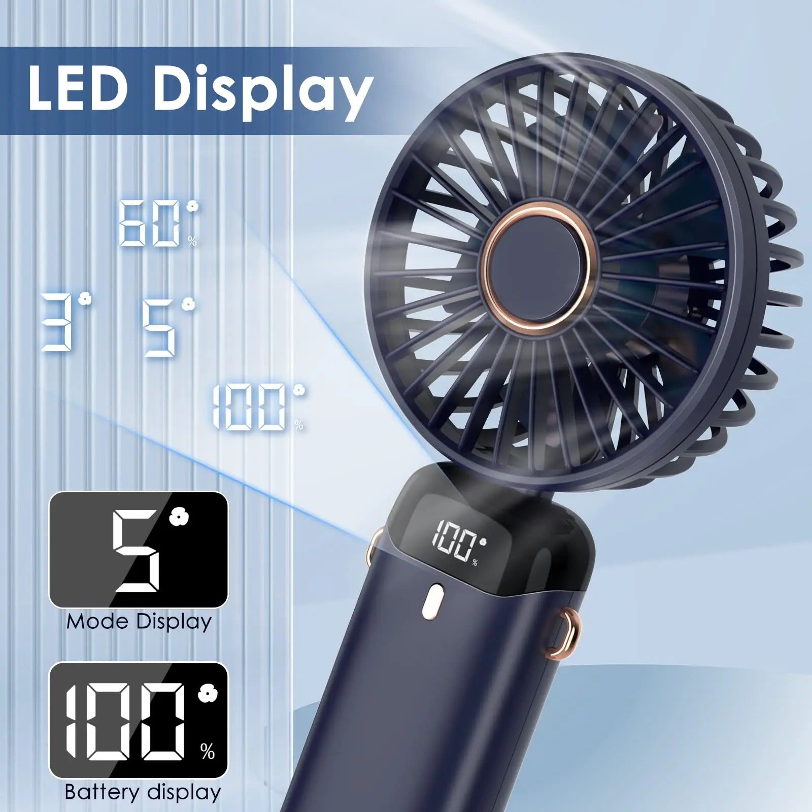 Mini ventilador de mano LED – Al mejor precio en NQLN Store Caracas y Margarita