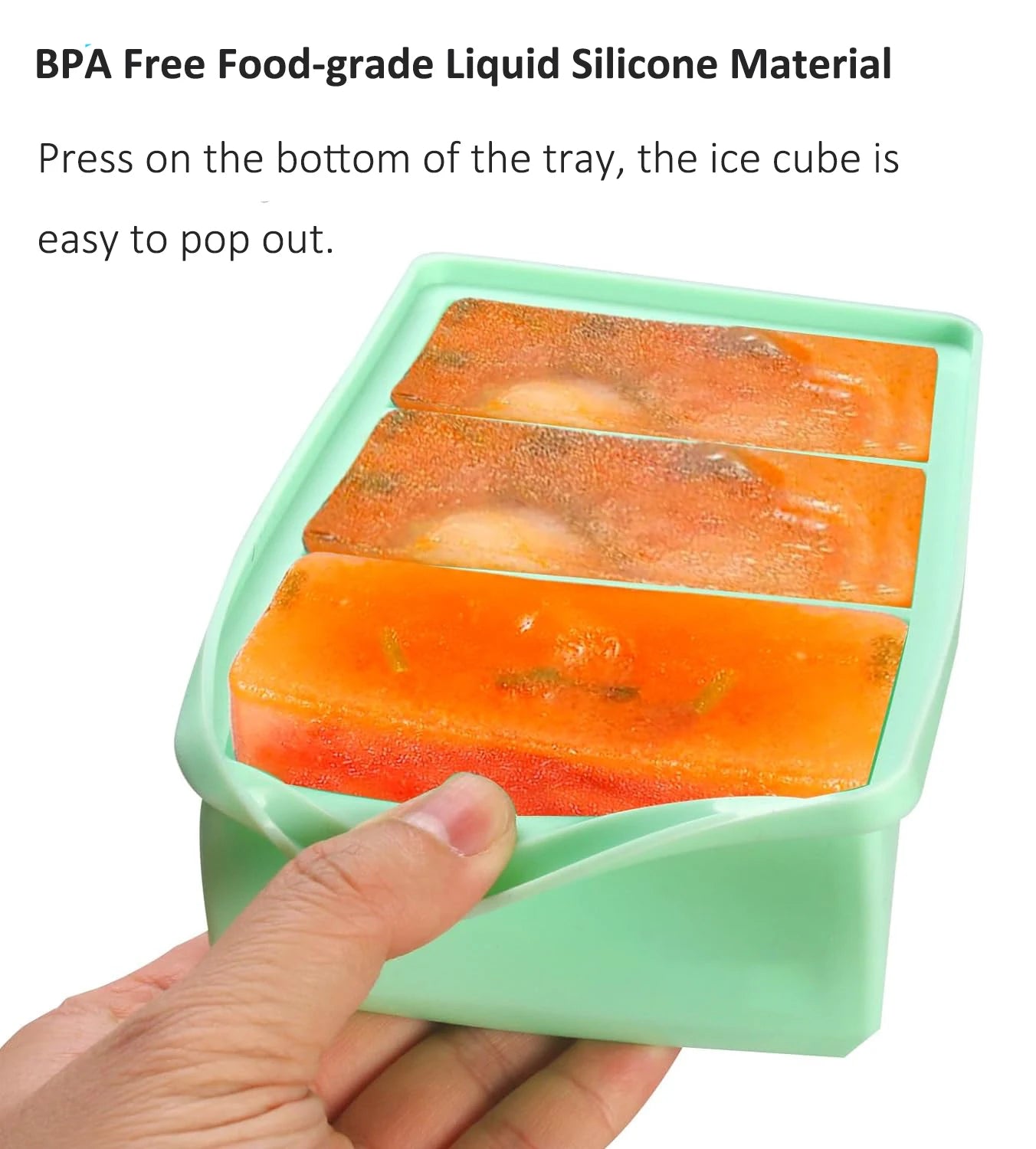 Molde rectangular para cubitos de hielo de silicona – Comprar al mejor precio en NQLN Store Venezuela