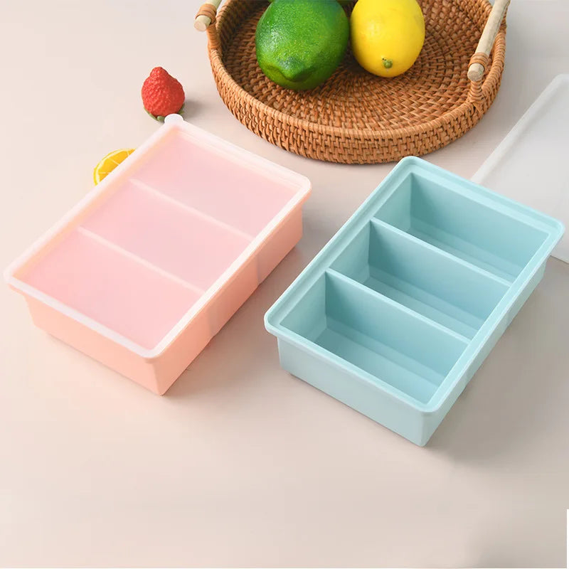 Molde rectangular para cubitos de hielo de silicona – Comprar al mejor precio en NQLN Store Venezuela