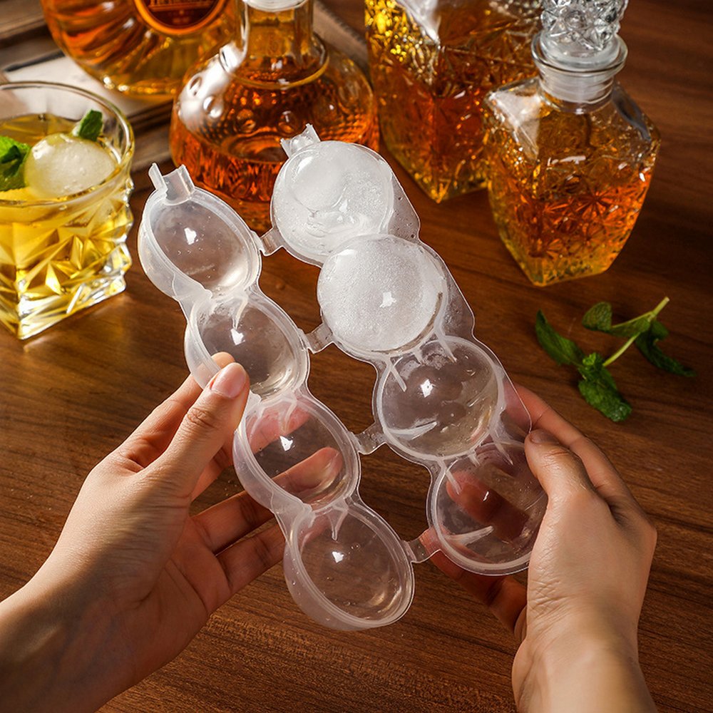 Molde para hacer 4 bolas de hielo – Detalle y presentación – NQLN Store Venezuela