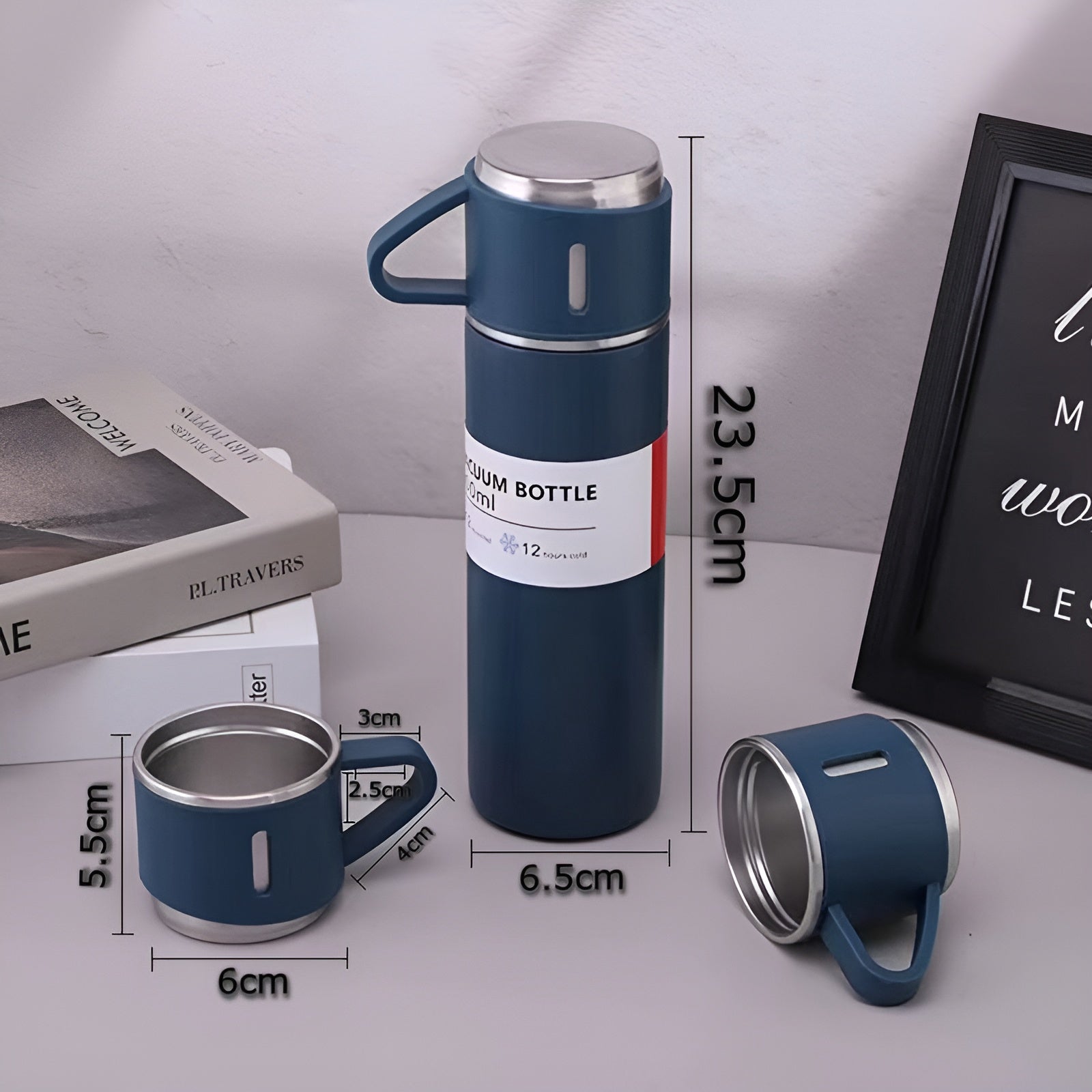 Termo para bebidas calientes y frías con tazas – Al mejor precio en NQLN Store Caracas y Margarita