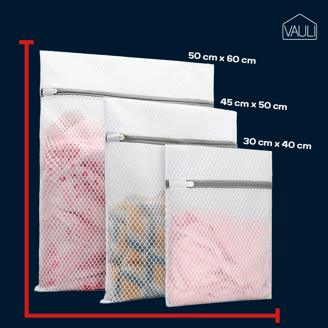 Bolsas para ropa delicada lavanderia Vauli 3 unidades – Al mejor precio en NQLN Store Caracas y Margarita