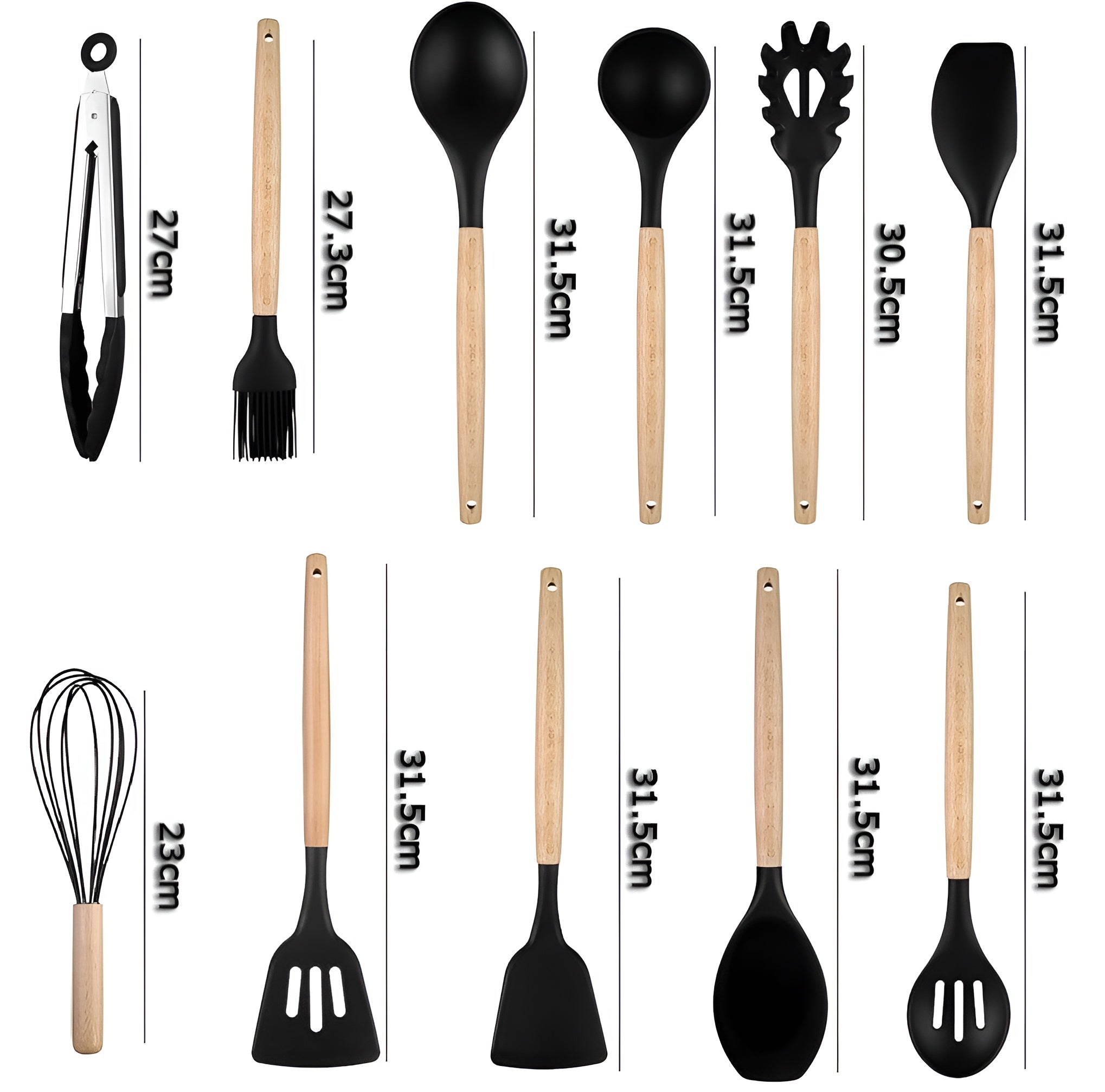 Juego de utensilios de cocina de silicona 11 unidades – Comprar en Caracas, Margarita y toda Venezuela – NQLN Store
