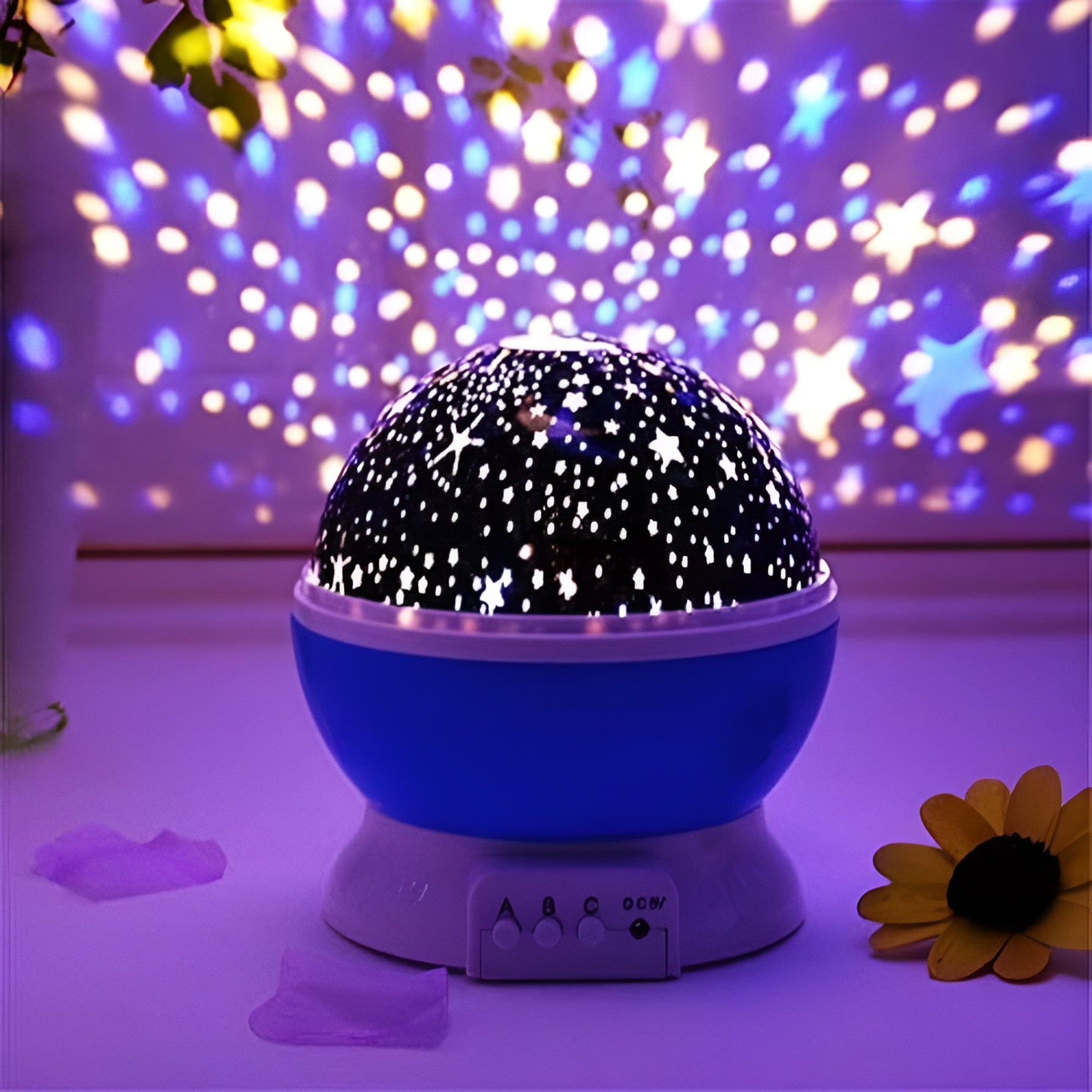Proyector de luz nocturna con forma de estrellas – Disponible en NQLN Store con envío gratis desde $20
