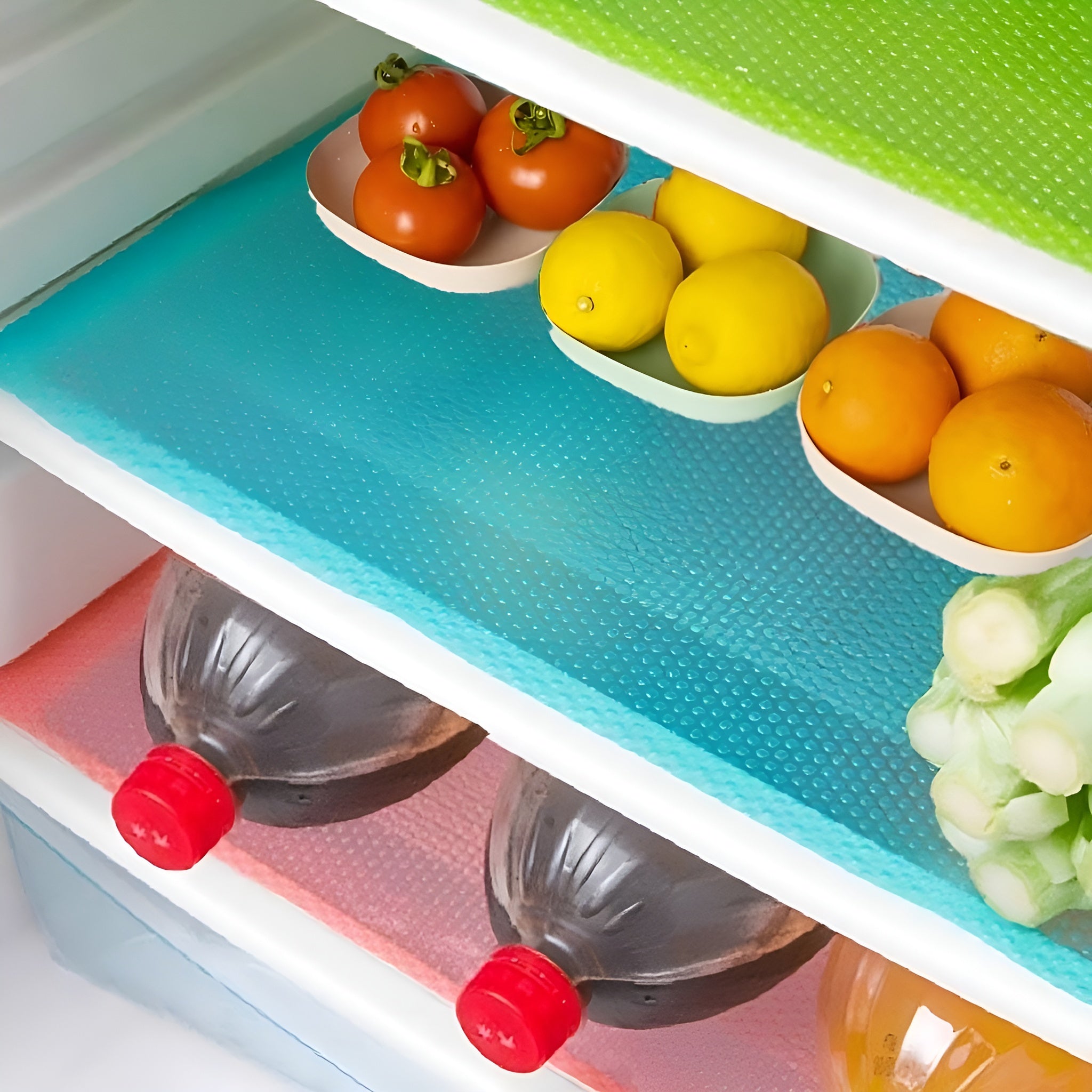 Individuales antideslizantes multiusos para nevera (Pack de 4) – Disponible en NQLN Store con envío gratis desde $20