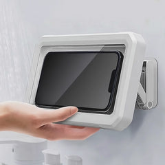 Protector y soporte universal de telefono para colgar en el baño