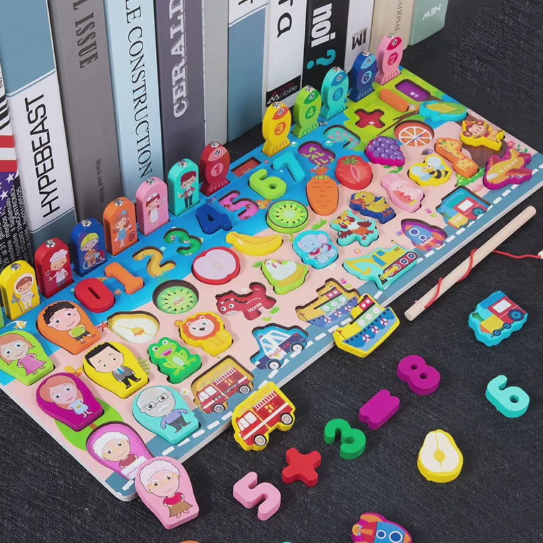 Juego de Pesca Magnetico Puzzle Rompecabezas de Madera – Disponible en NQLN Store con envío gratis desde $20