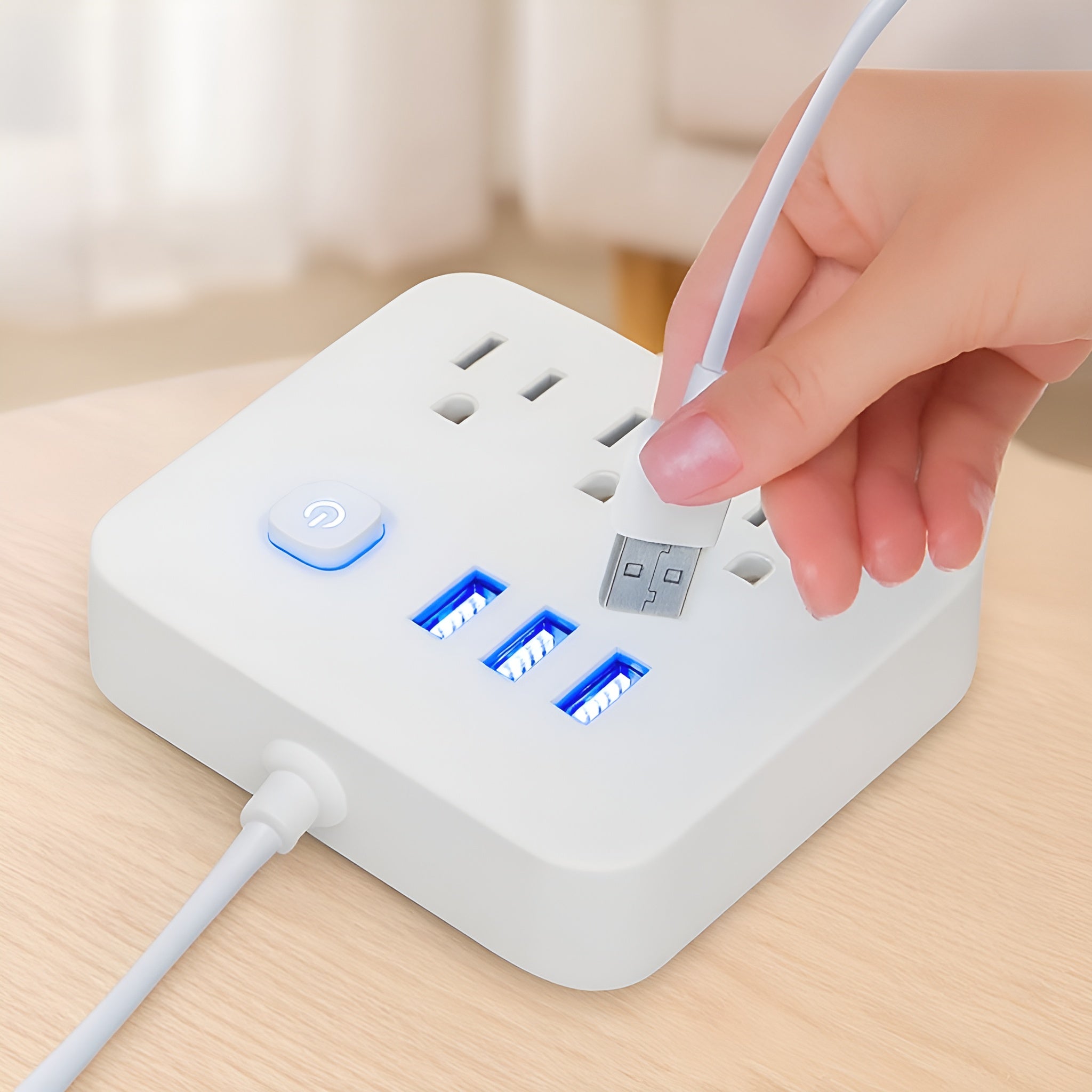 Regleta Extension con USB – Comprar online en NQLN Store Venezuela con envío a todo el país