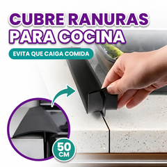 Cubierta lateral de ranura silicona para cocina