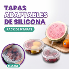 Tapas adaptables de silicona (Pack de 6)