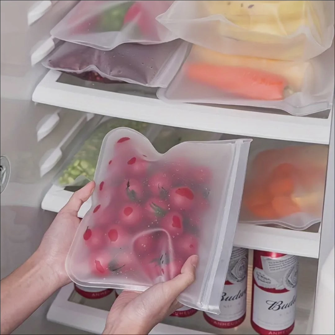 Bolsas de Silicona para Alimentos (Pack de 4) – Disponible en NQLN Store con envío gratis desde $20