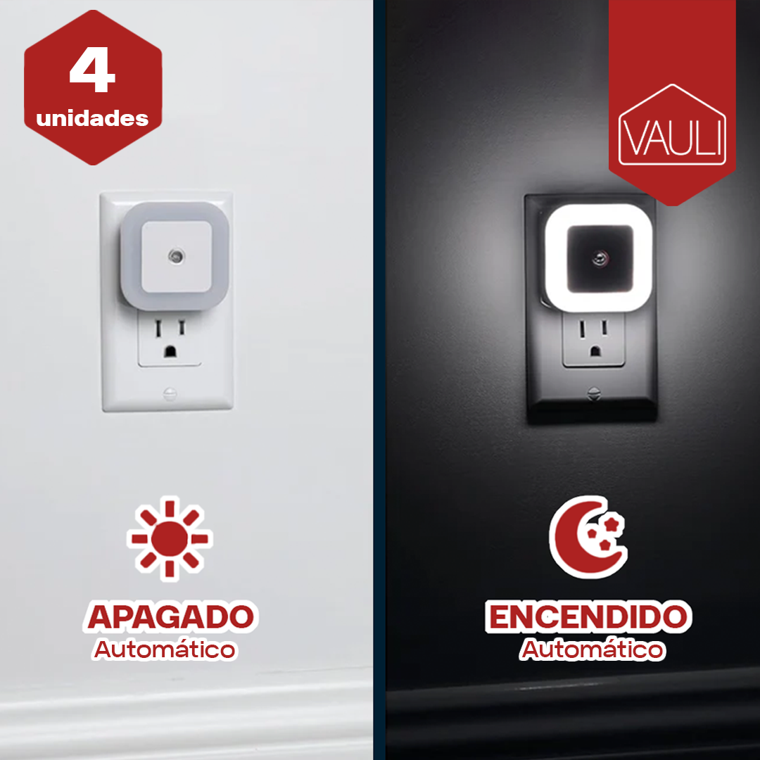Luz nocturna automática VAULI (4 unidades)