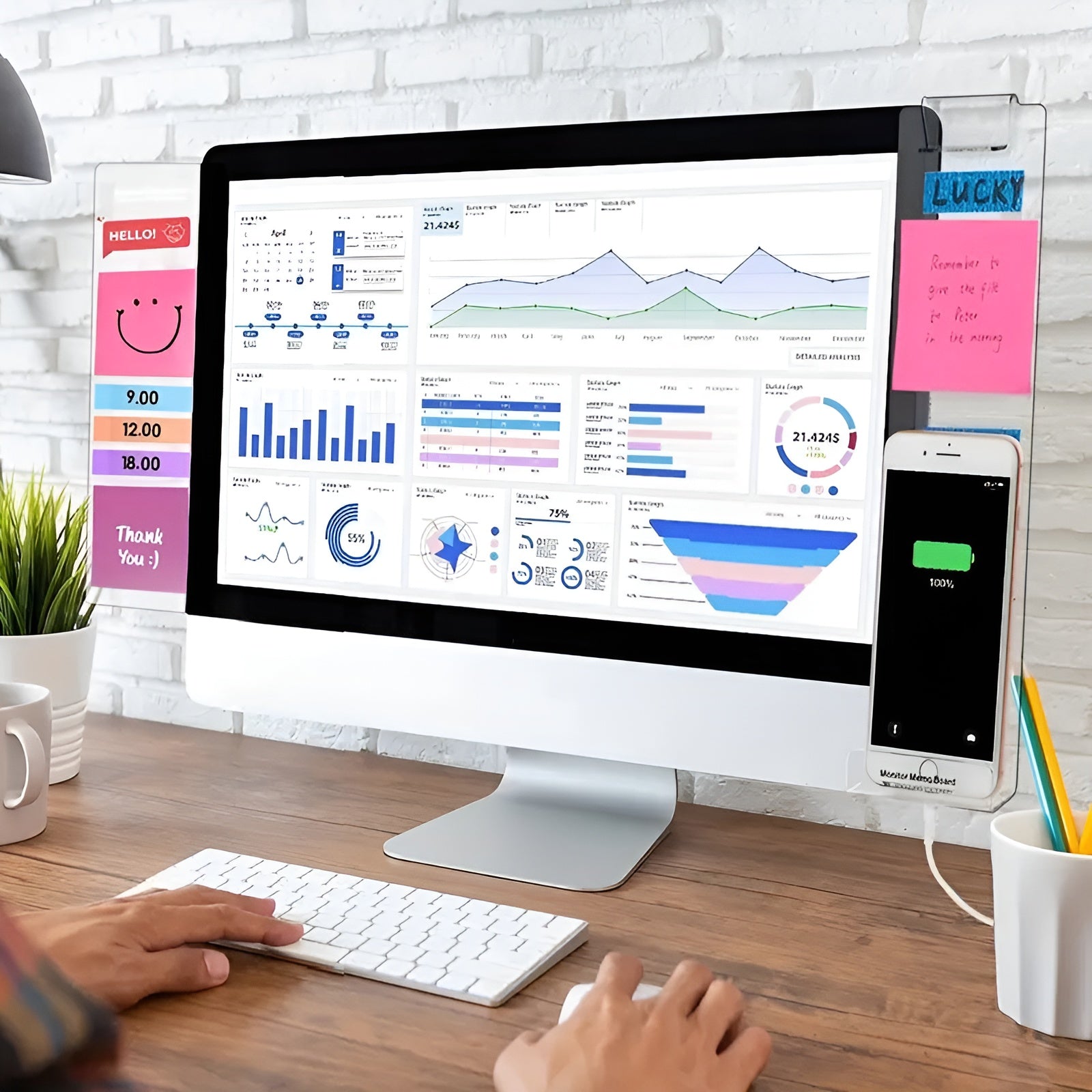 Tablero transparente de notas para monitor – Disponible en NQLN Store con envío gratis desde $20