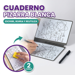 Cuaderno Pizarra Blanca De Borrado En Seco Pequeña