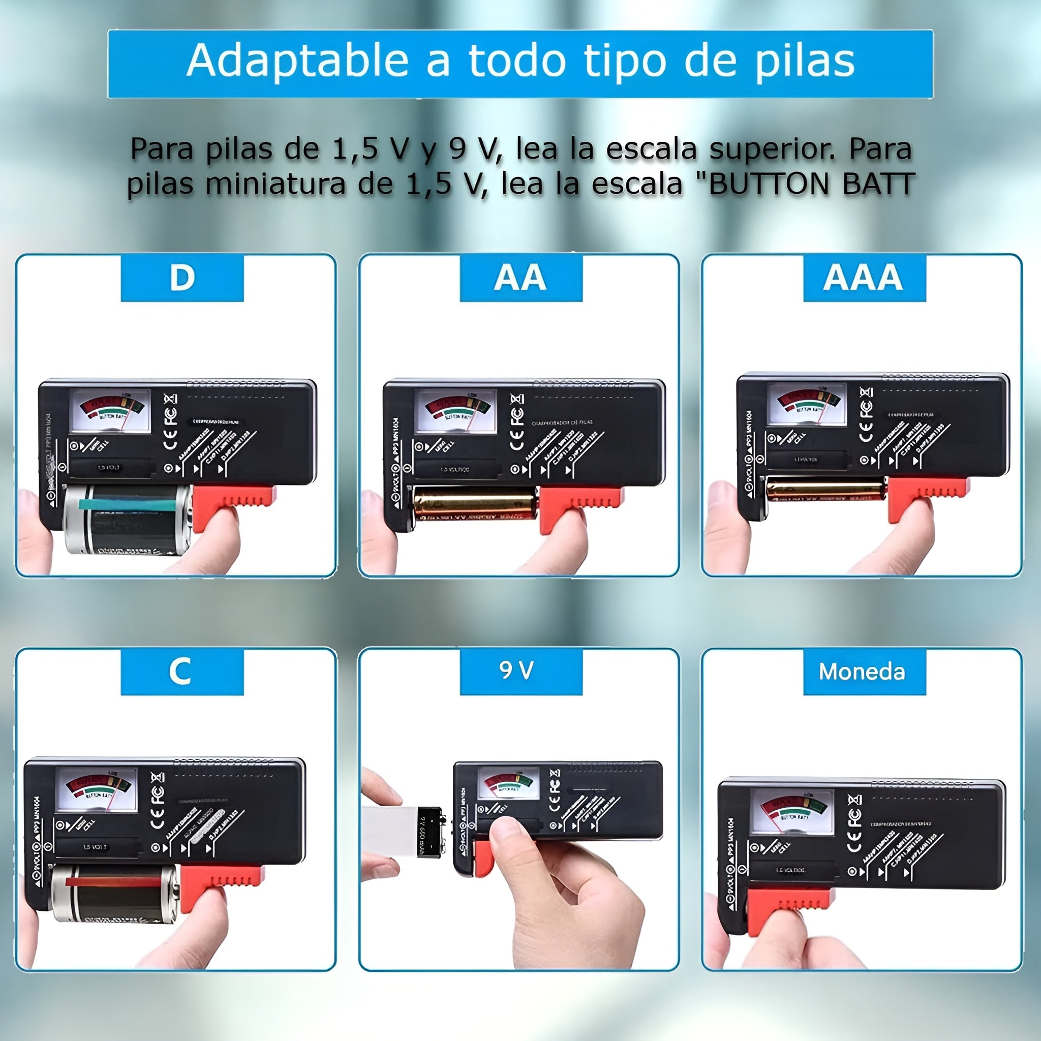 Comprobador de bateria domestica – Envío a toda Venezuela – NQLN Store