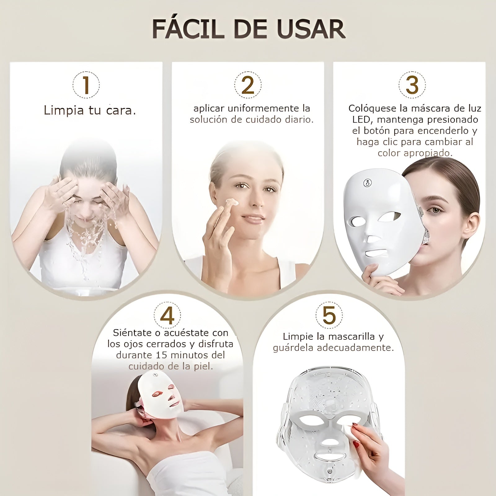 Máscara de terapia LED – Envío a toda Venezuela – NQLN Store