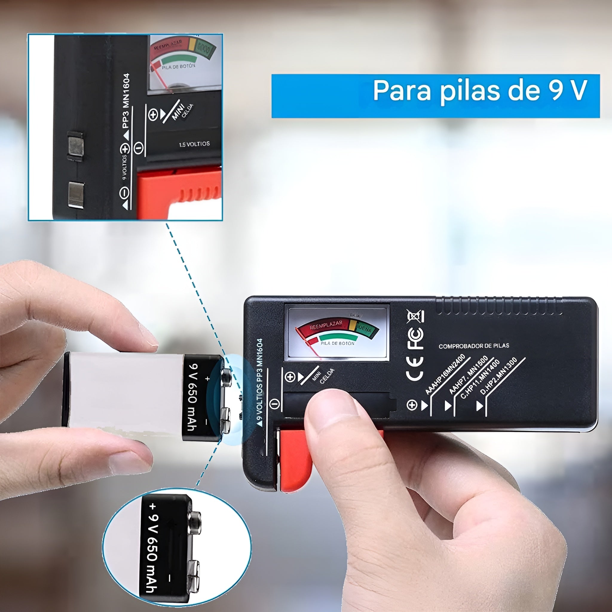 Comprobador de bateria domestica – Envío a toda Venezuela – NQLN Store